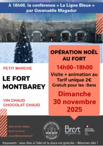 Lire la suite à propos de l’article Noël au Fort Montbarey : traditions, histoire et animations – 30 novembre 2025