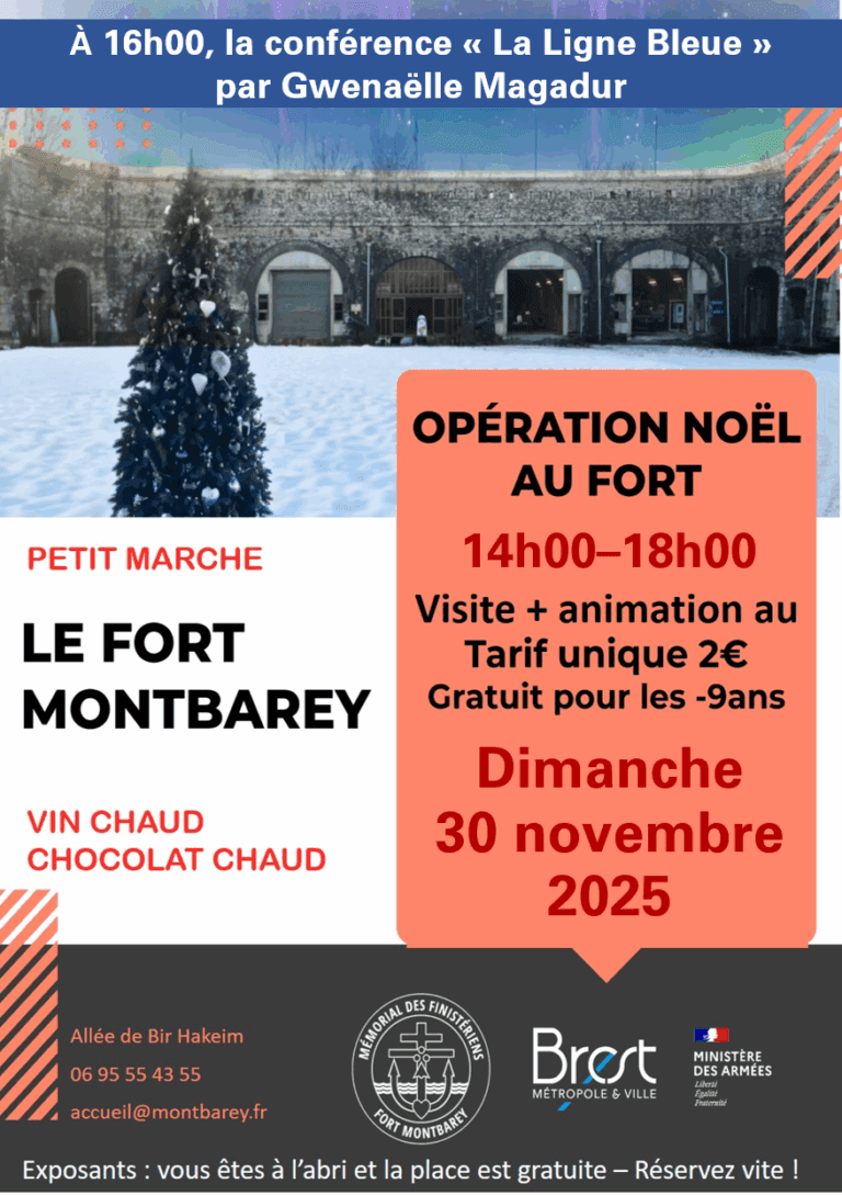 Lire la suite à propos de l’article Noël au Fort Montbarey : traditions, histoire et animations – 30 novembre 2025