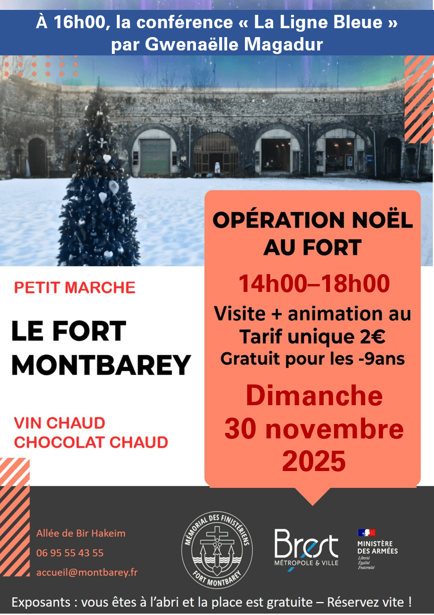 Lire la suite à propos de l’article Noël au Fort Montbarey : traditions, histoire et animations – 30 novembre 2025